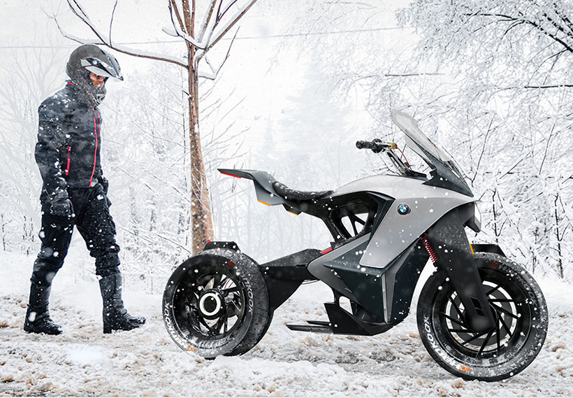 Подробнее о "Футуристичный электромотоцикл BMW D-05T Adventure Touring от дизайнера Neeraj Jawale"